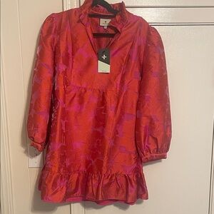 Tuckernuck Red and Pink Mini Dress